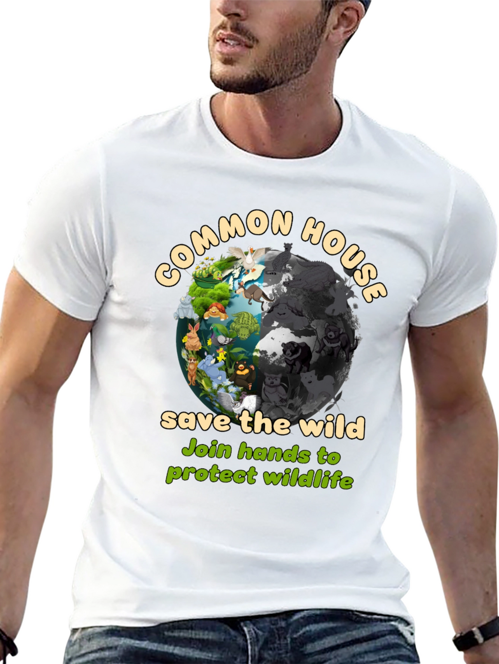 Common House Save The Wild Graphic T-Shirt