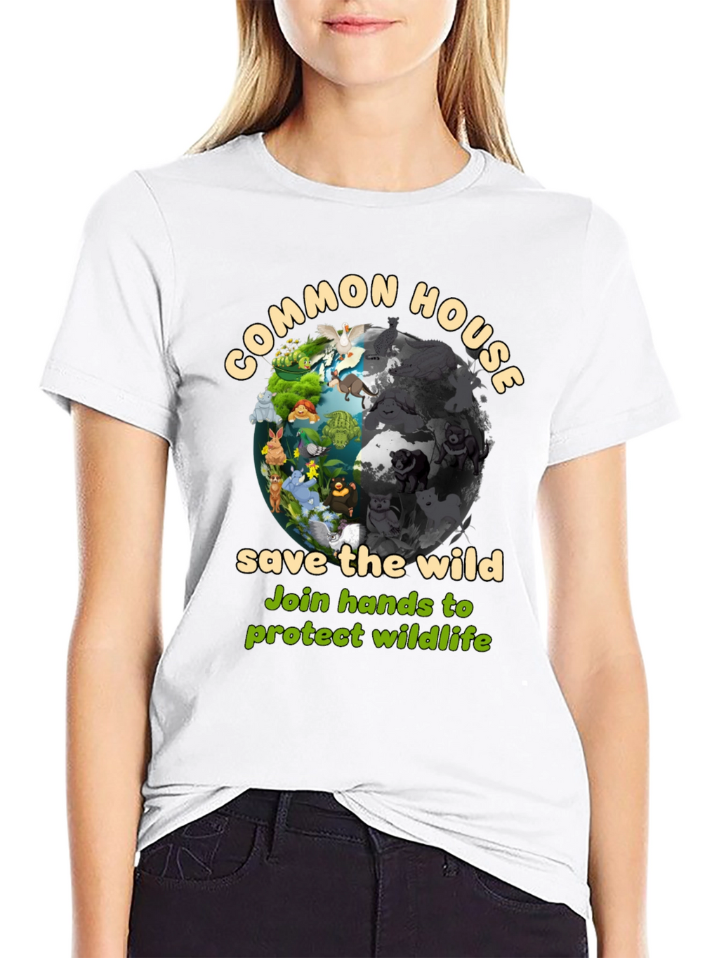Common House Save The Wild Graphic T-Shirt