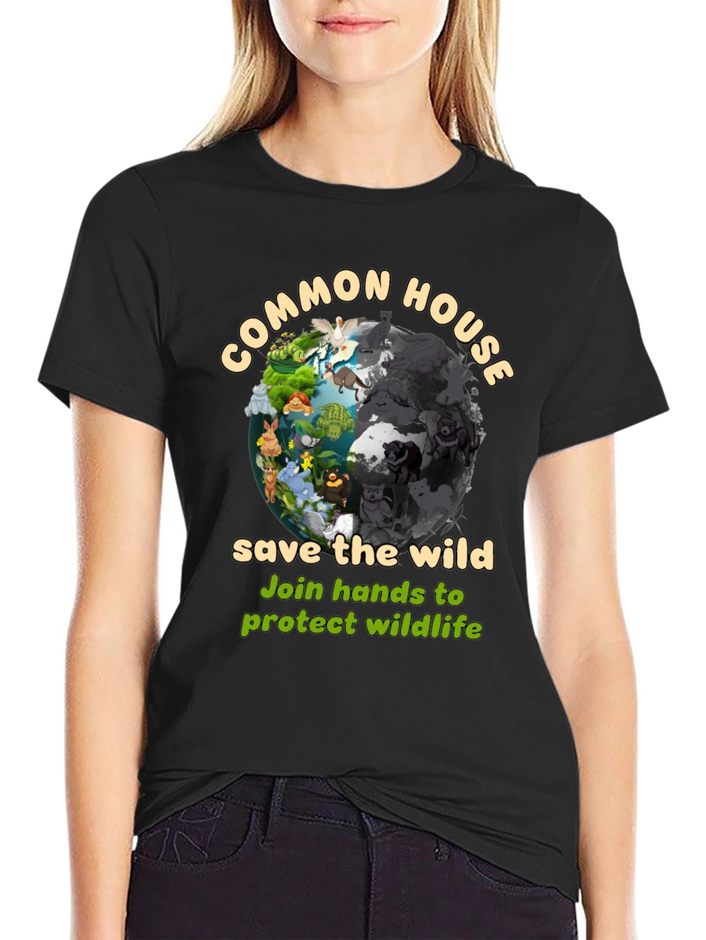 Common House Save The Wild Graphic T-Shirt