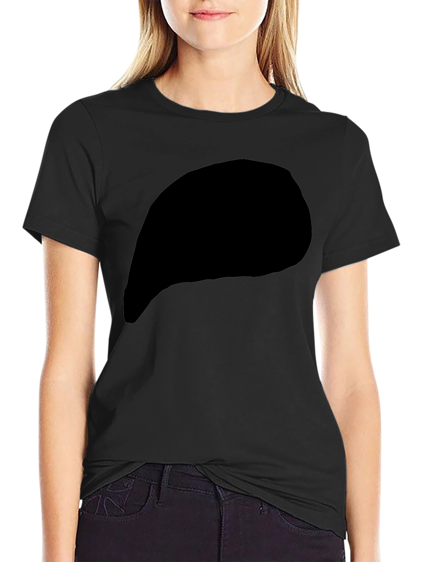 Mens Casual Black Short Sleeve T-Shirt