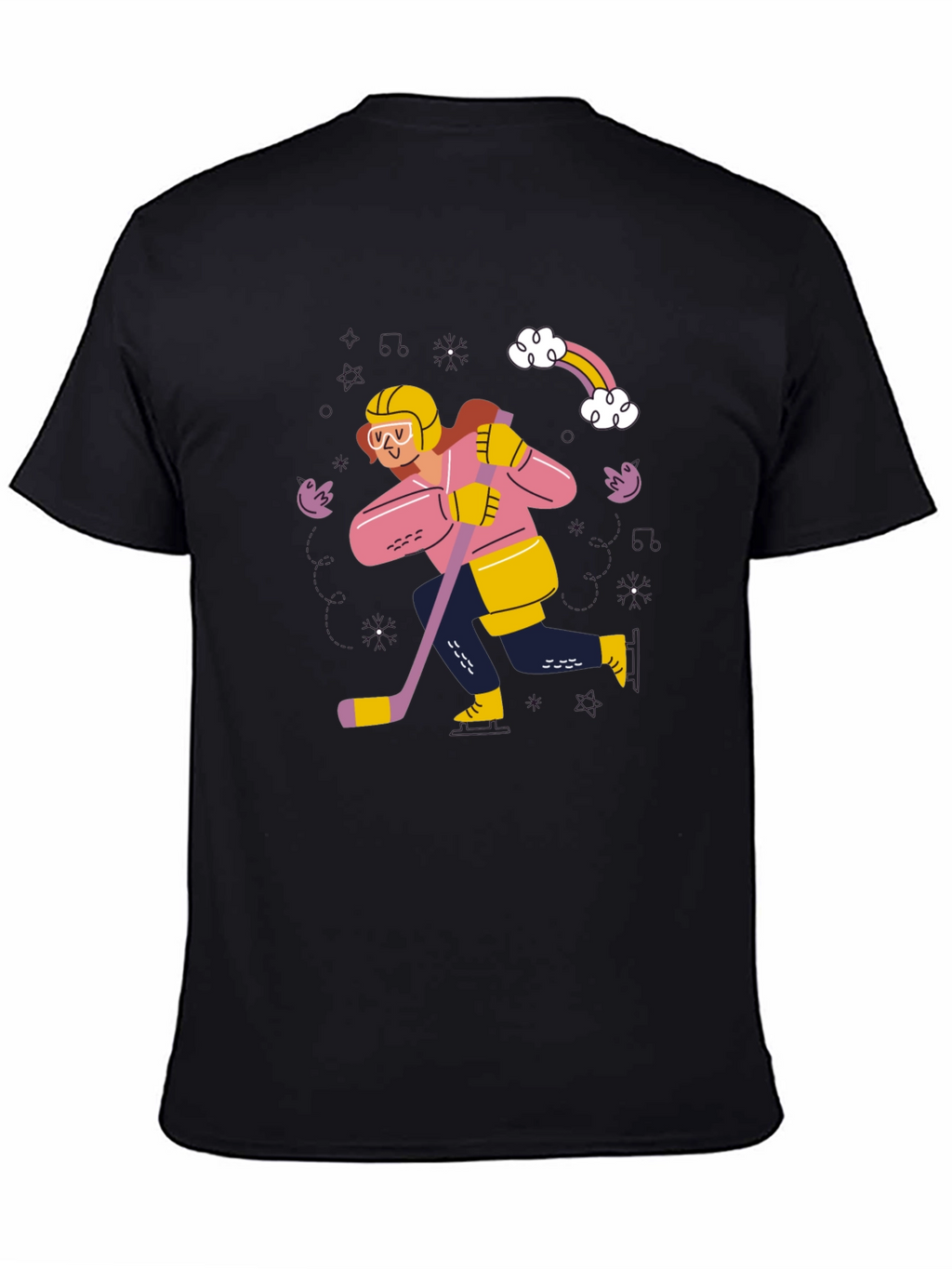 Hockey Player Graphic Tee - Unisex