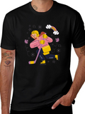Hockey Player Graphic Tee - Unisex