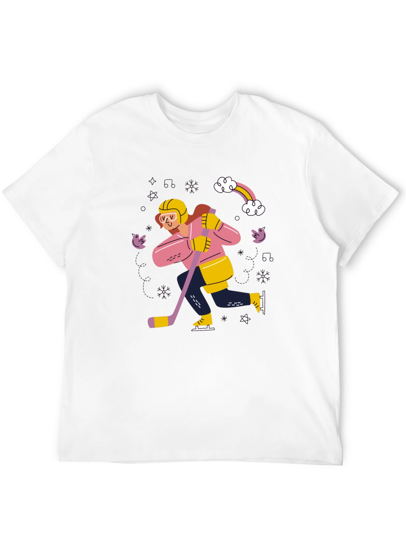 Hockey Player Graphic Tee - Unisex