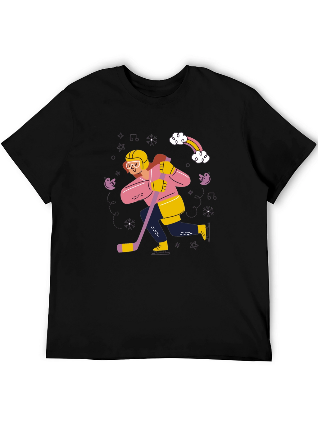 Hockey Player Graphic Tee - Unisex