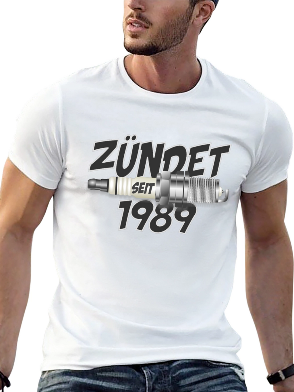 Zündet Seit 1989 Black Graphic T-Shirt