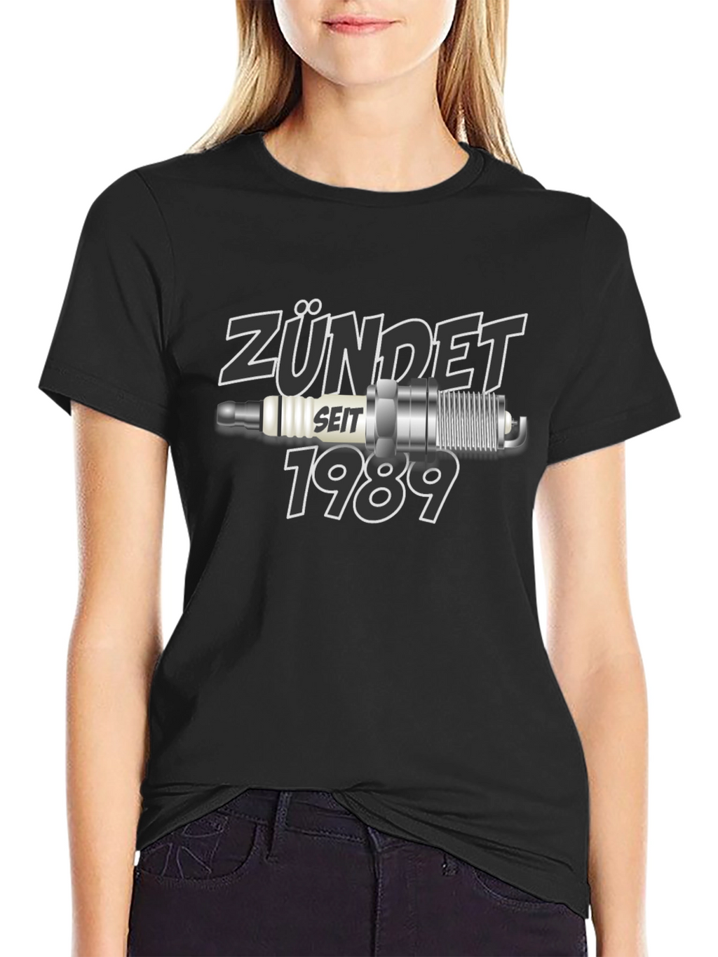 Zündet Seit 1989 Black Graphic T-Shirt