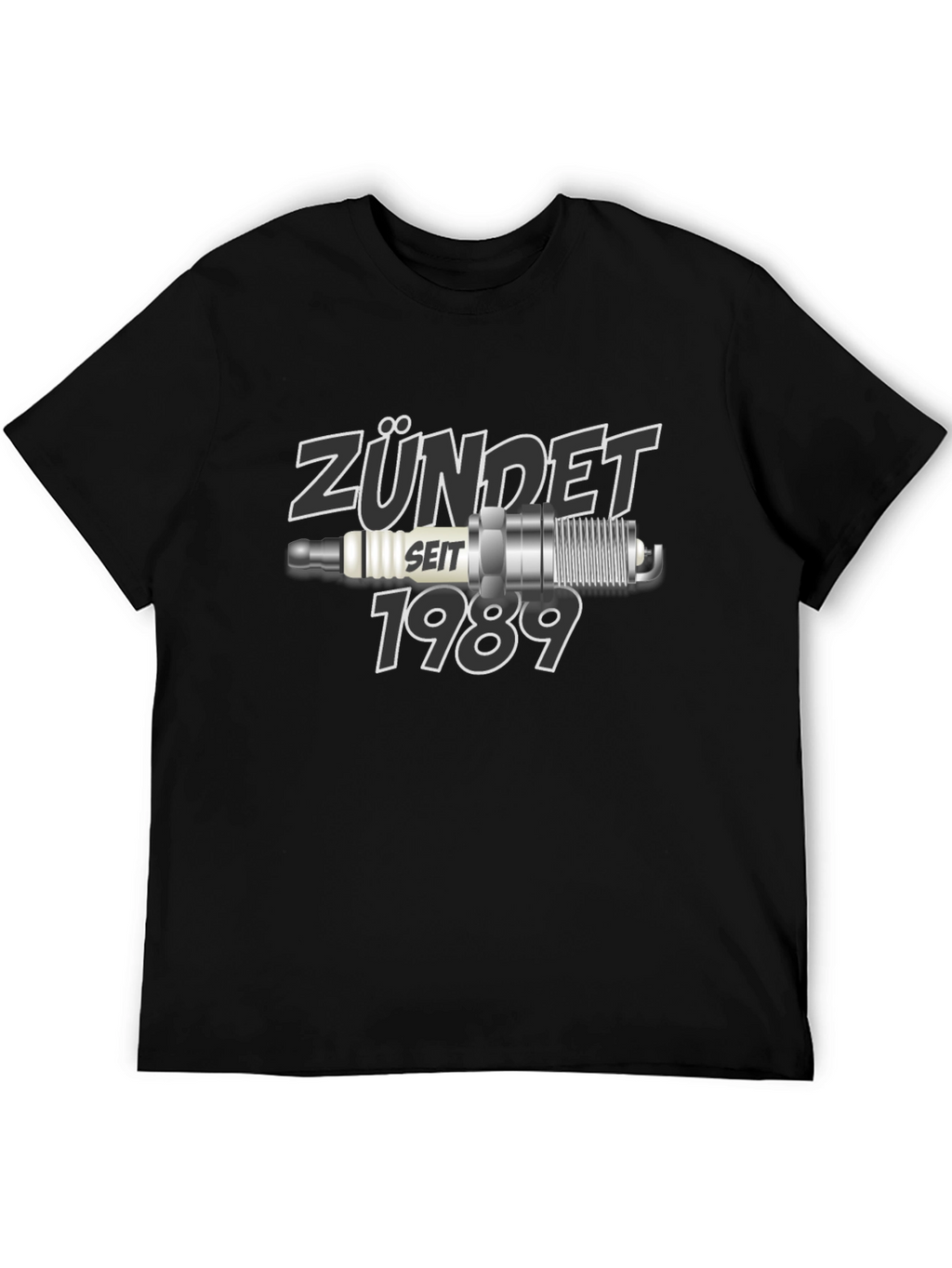 Zündet Seit 1989 Black Graphic T-Shirt