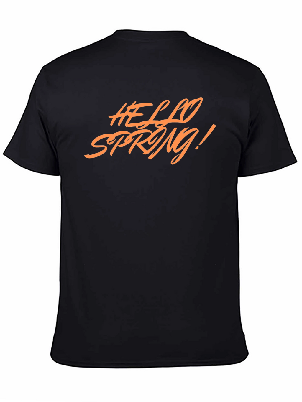 Hello Spring! Graphic Tee - Stylish Black T-Shirt