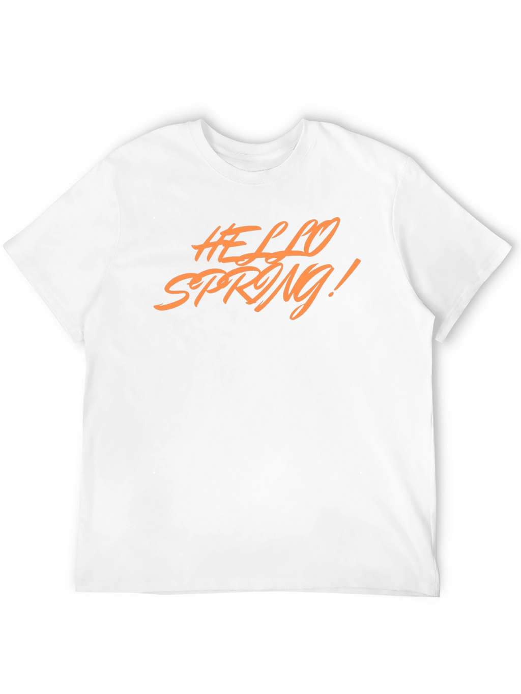 Hello Spring! Graphic Tee - Stylish Black T-Shirt