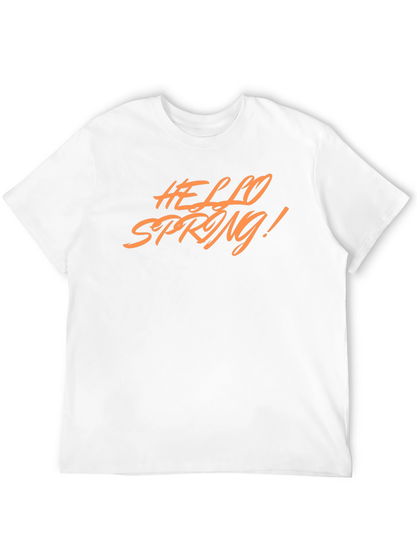 Hello Spring! Graphic Tee - Stylish Black T-Shirt