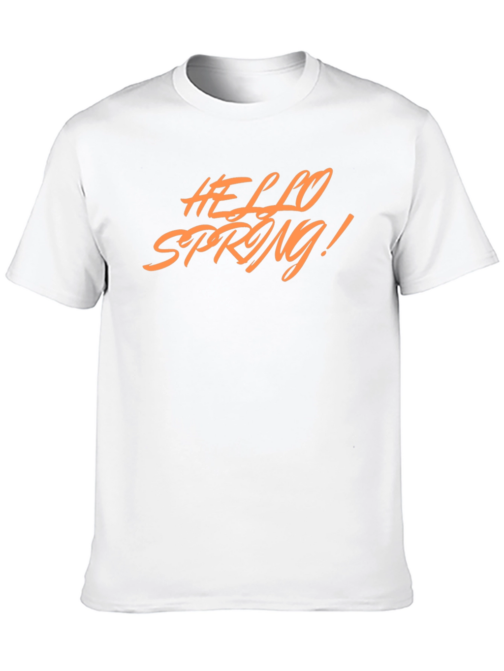Hello Spring! Graphic Tee - Stylish Black T-Shirt