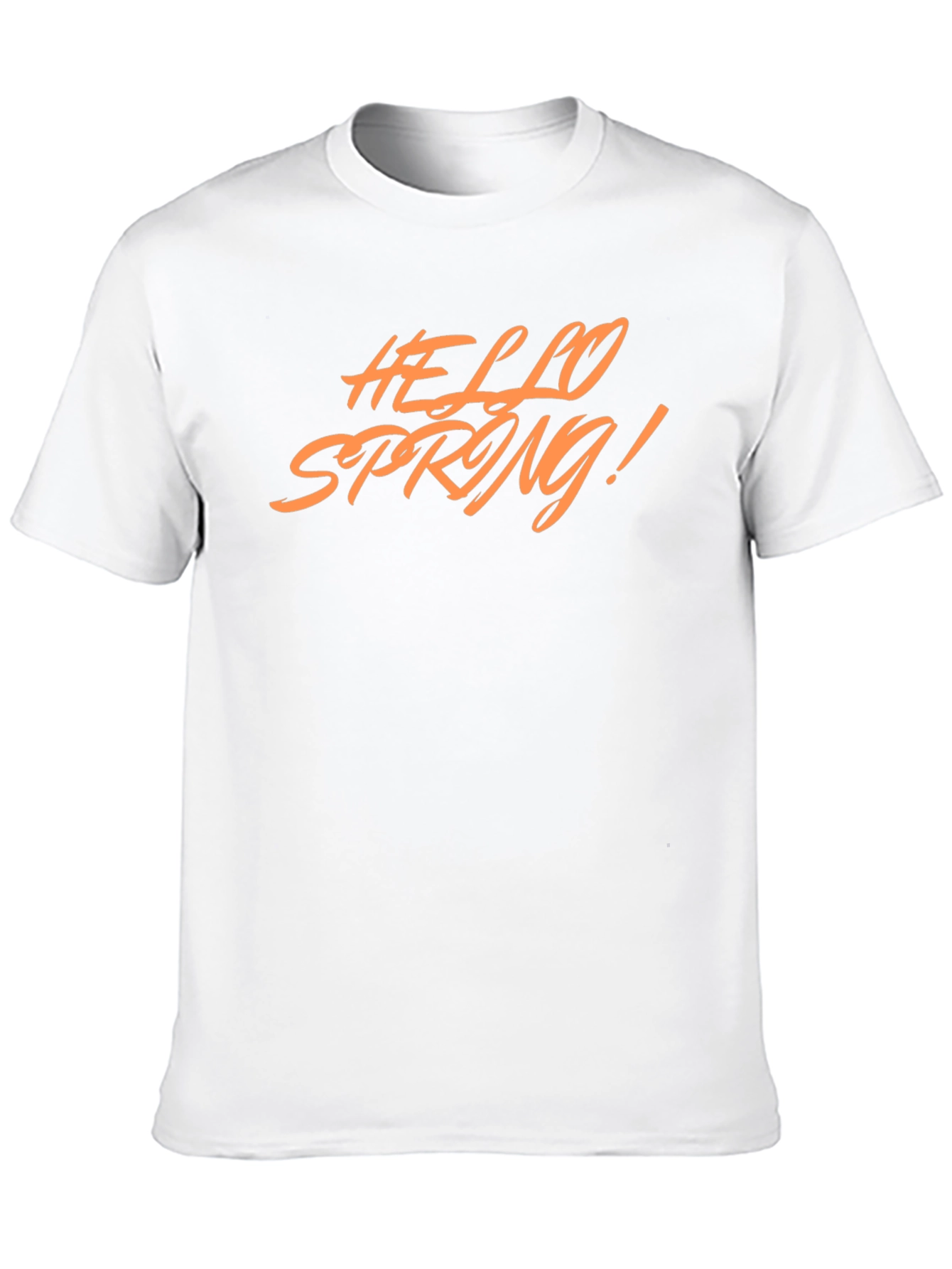 Hello Spring! Graphic Tee - Stylish Black T-Shirt
