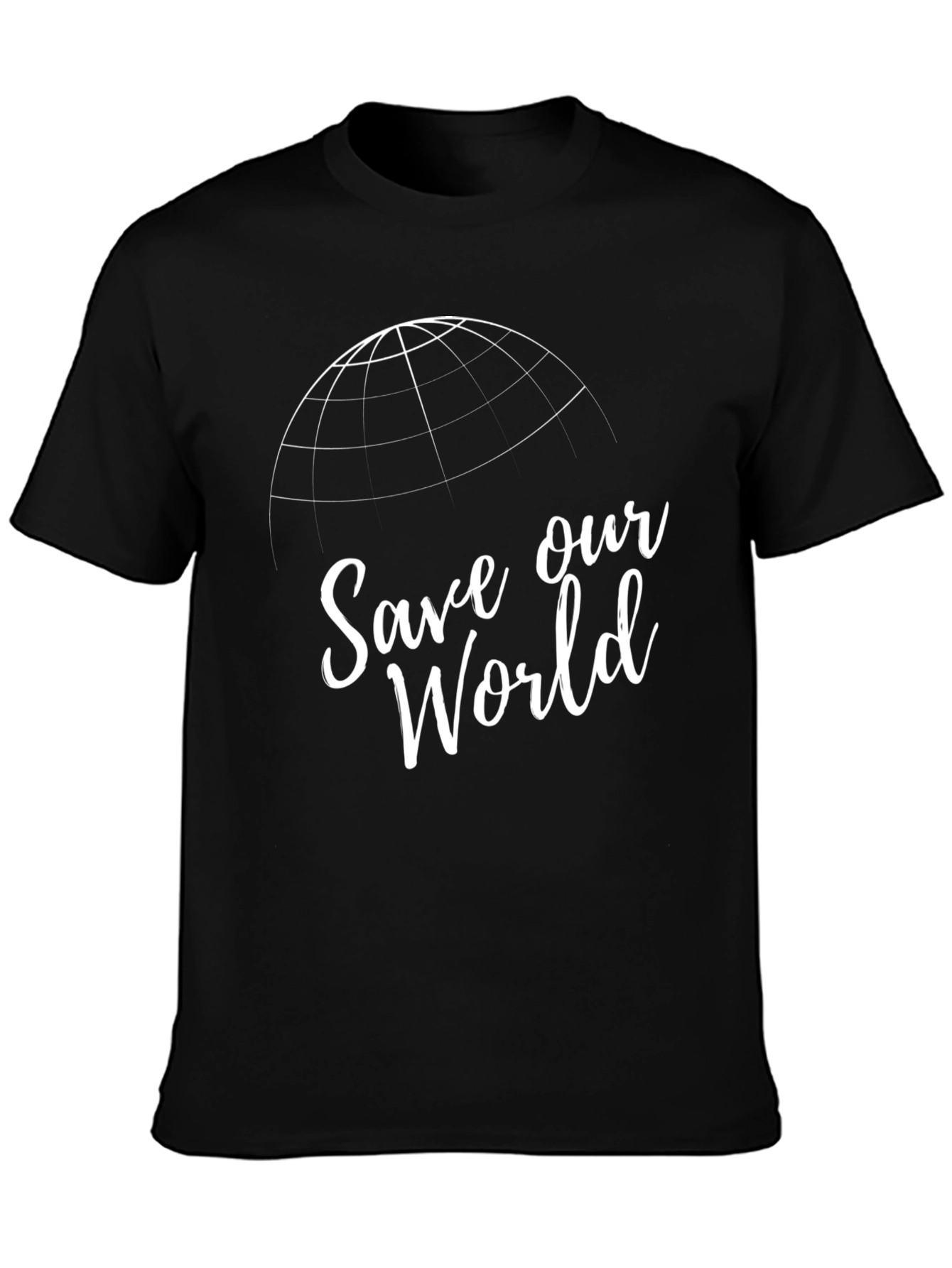 Save Our World Graphic T-Shirt - Black