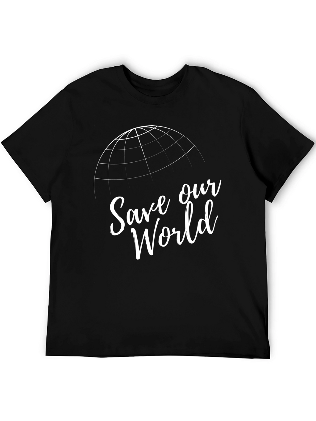 Save Our World Graphic T-Shirt - Black