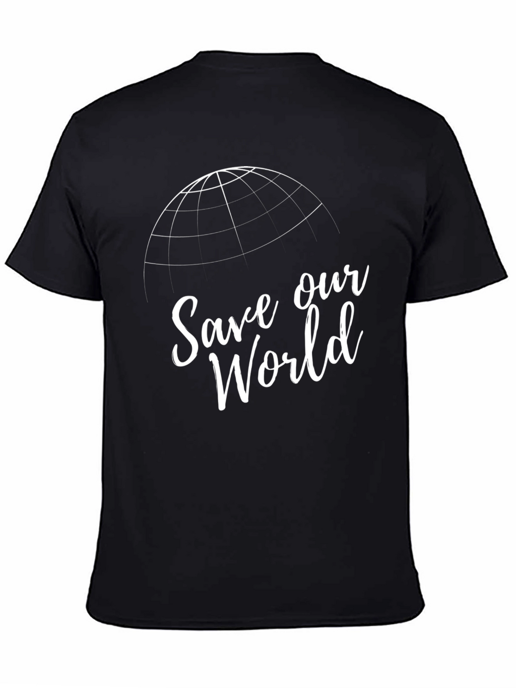 Save Our World Graphic T-Shirt - Black