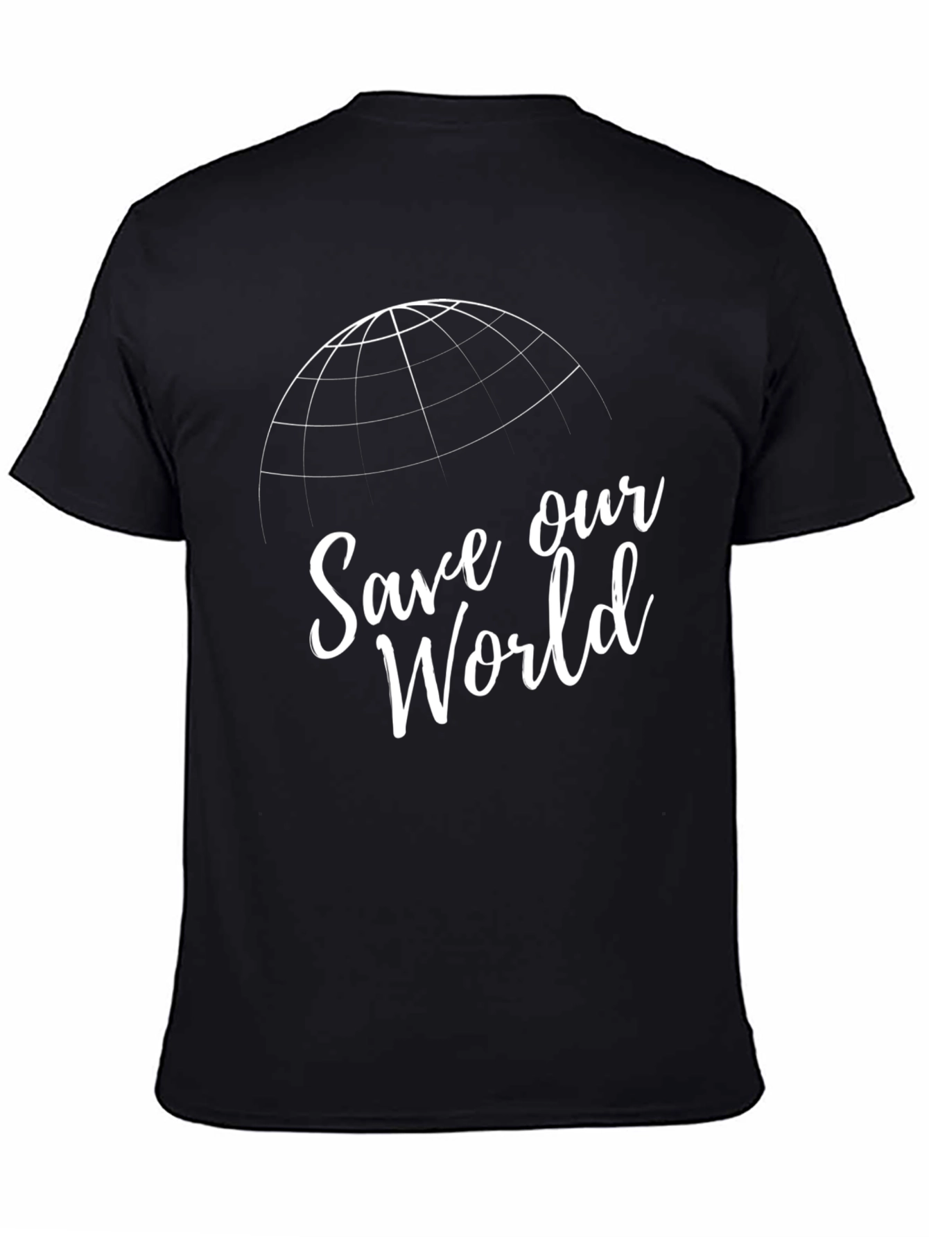 Save Our World Graphic T-Shirt - Black
