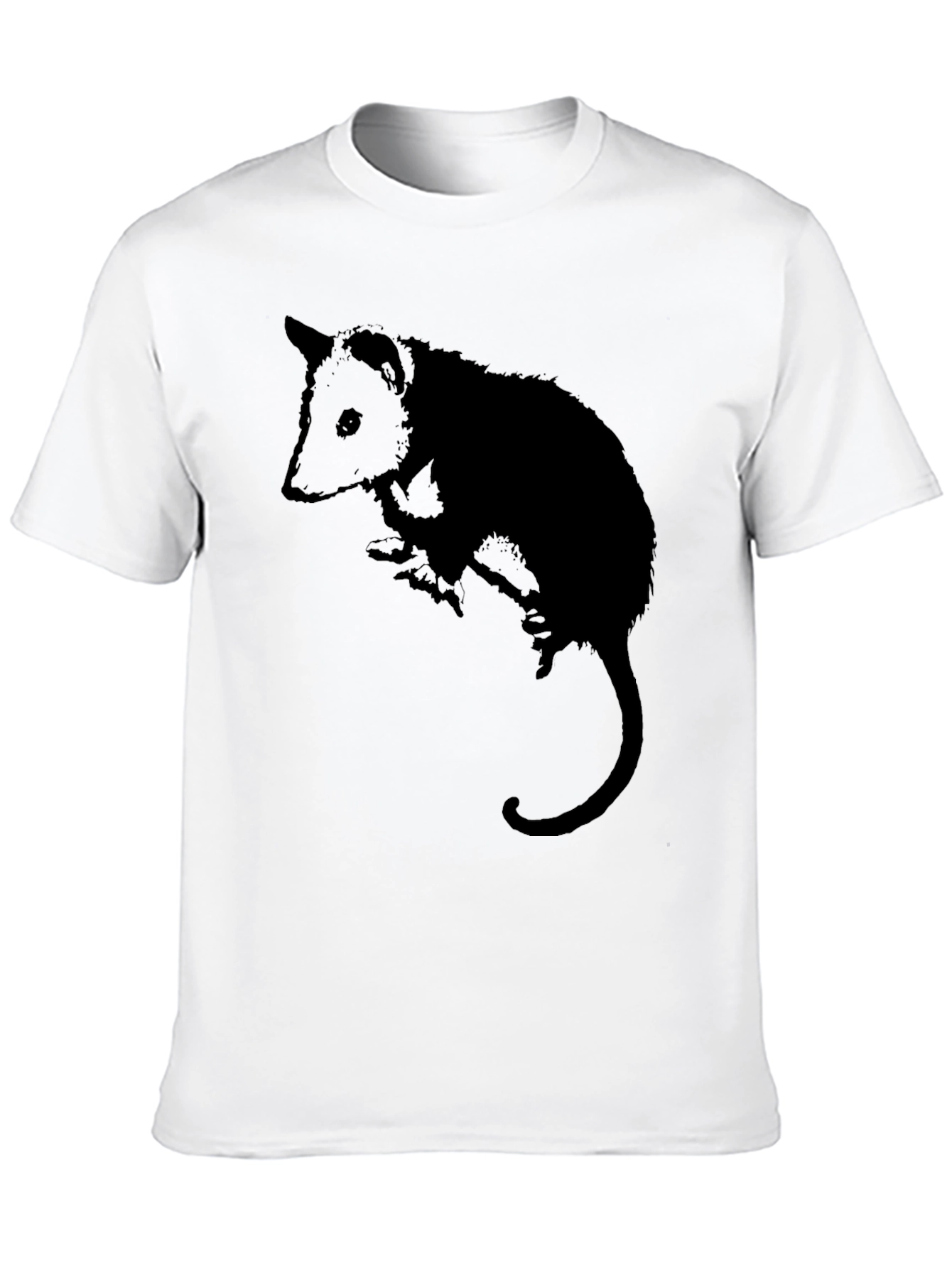 Opossum Silhouette Black Graphic Tee - Unisex