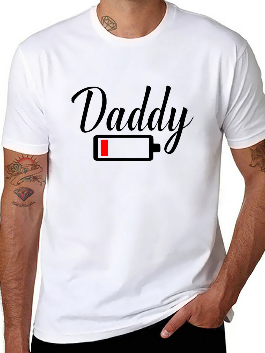 Daddy Low Battery Black T-Shirt