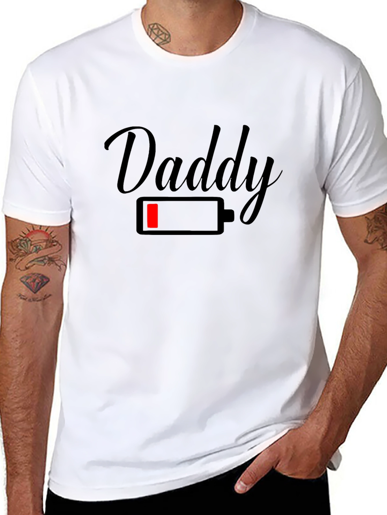 Daddy Low Battery Black T-Shirt