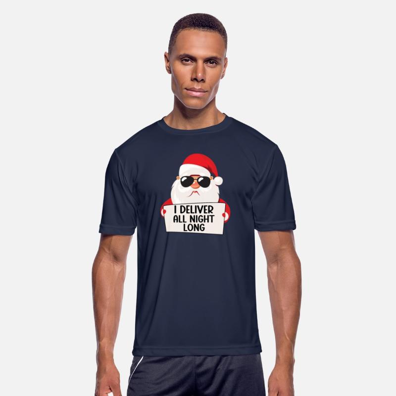 Santa I Deliver All Night Funny Christmas Xmas