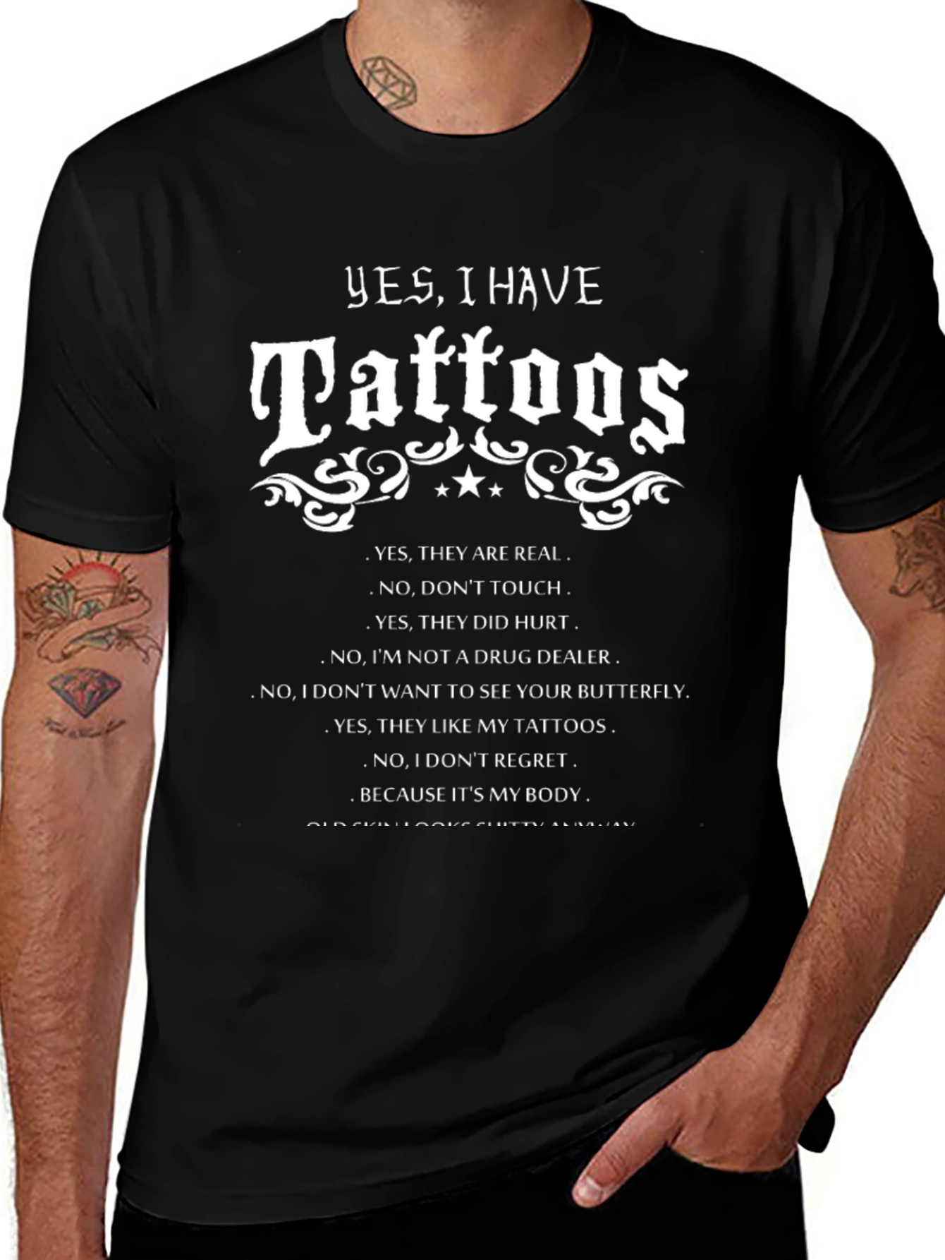 Tattoo Statement T-Shirt - Funny Graphic Tee
