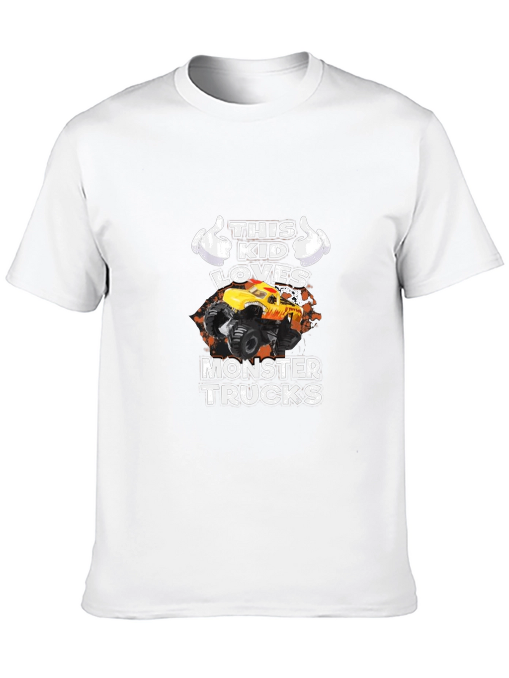 This Kid Loves Monster Trucks Black T-Shirt