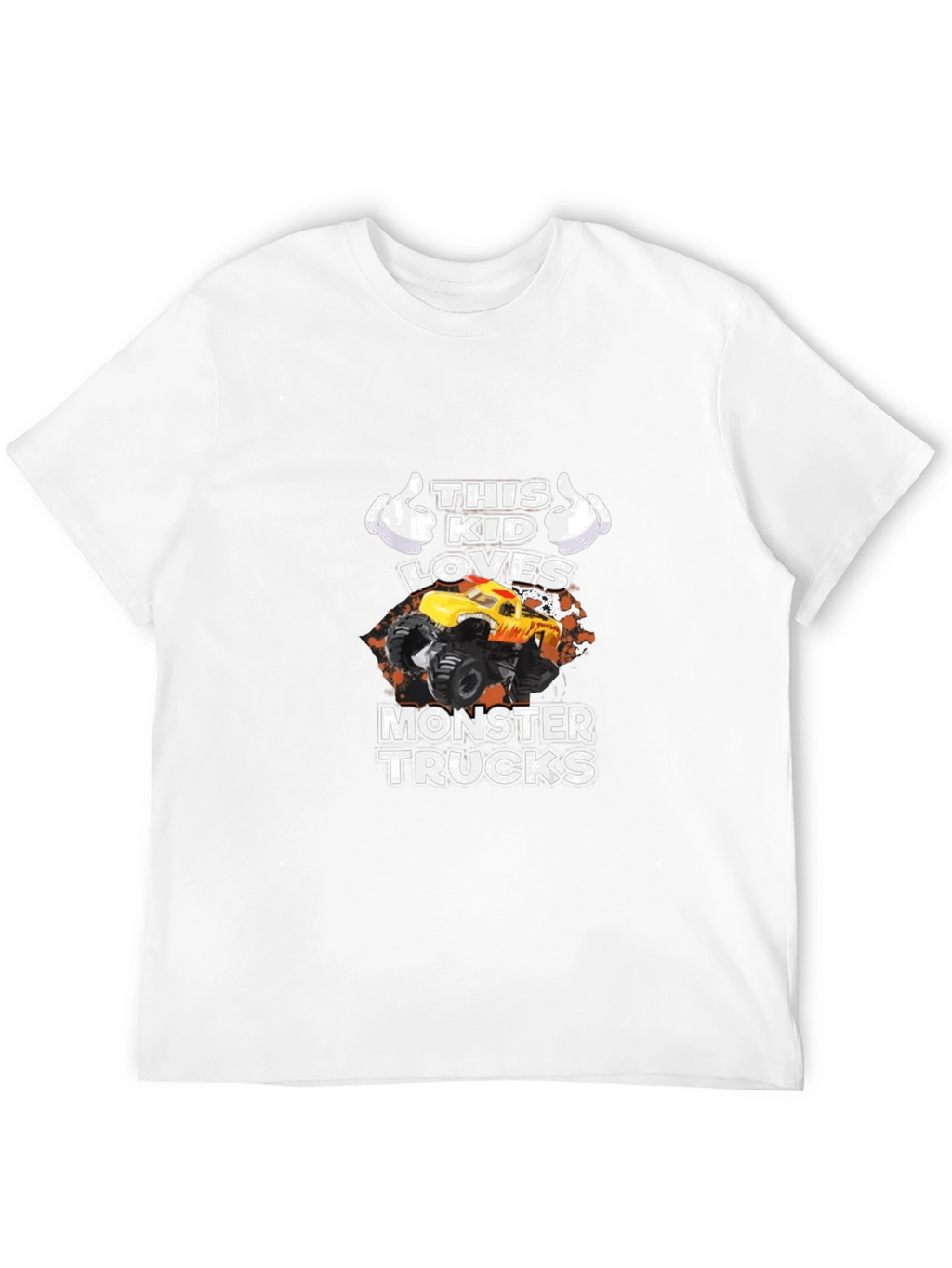 This Kid Loves Monster Trucks Black T-Shirt