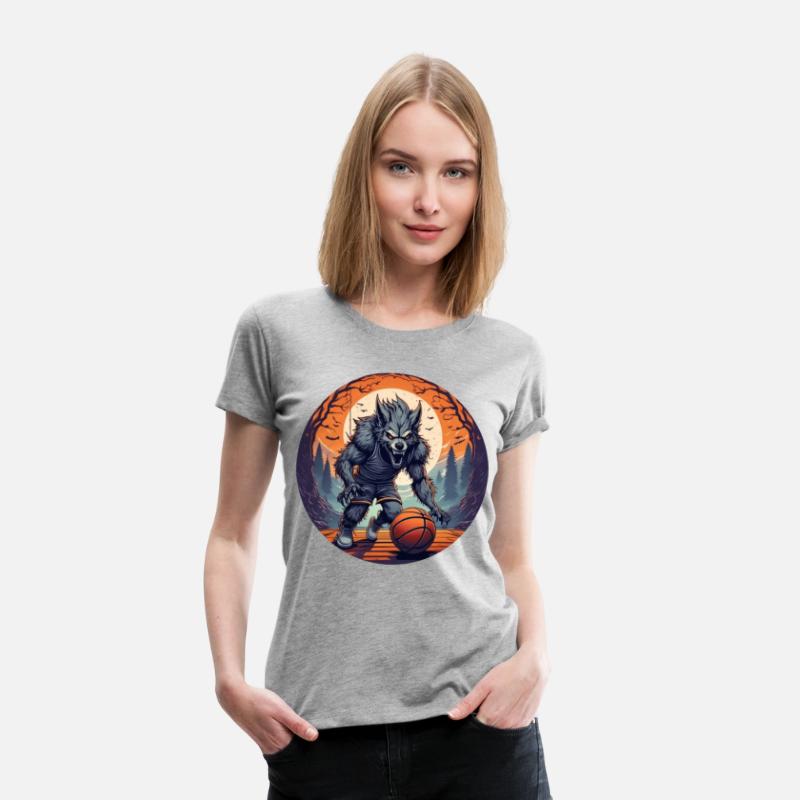 Scary Halloween Party Costume Werewolf Basketball