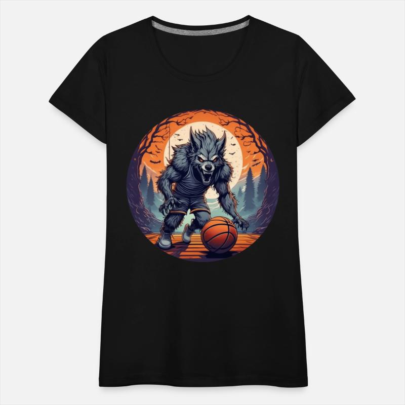 Scary Halloween Party Costume Werewolf Basketball