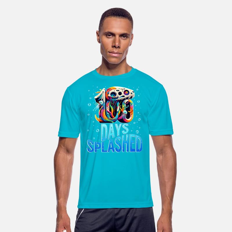 School Shirt, 100 Days Splashed Skull Formed By