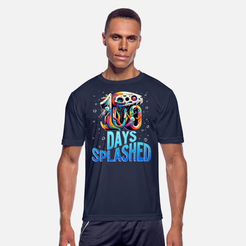 School Shirt, 100 Days Splashed Skull Formed By