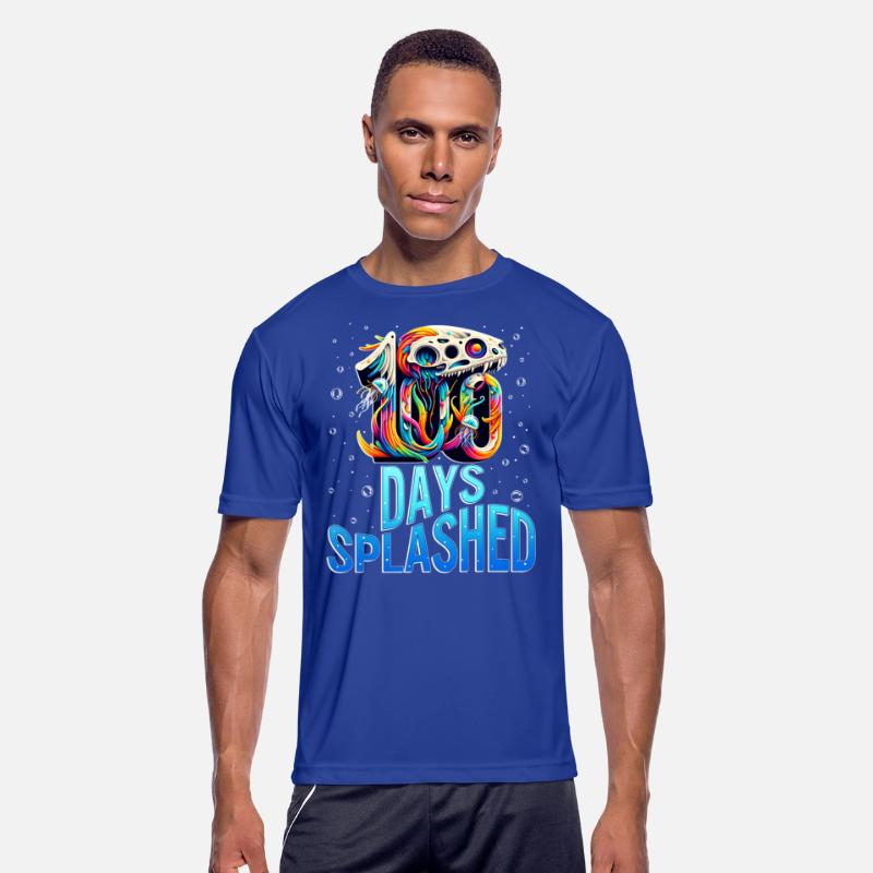 School Shirt, 100 Days Splashed Skull Formed By