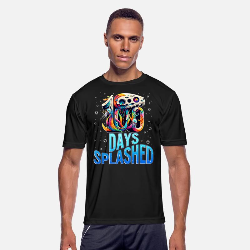 School Shirt, 100 Days Splashed Skull Formed By