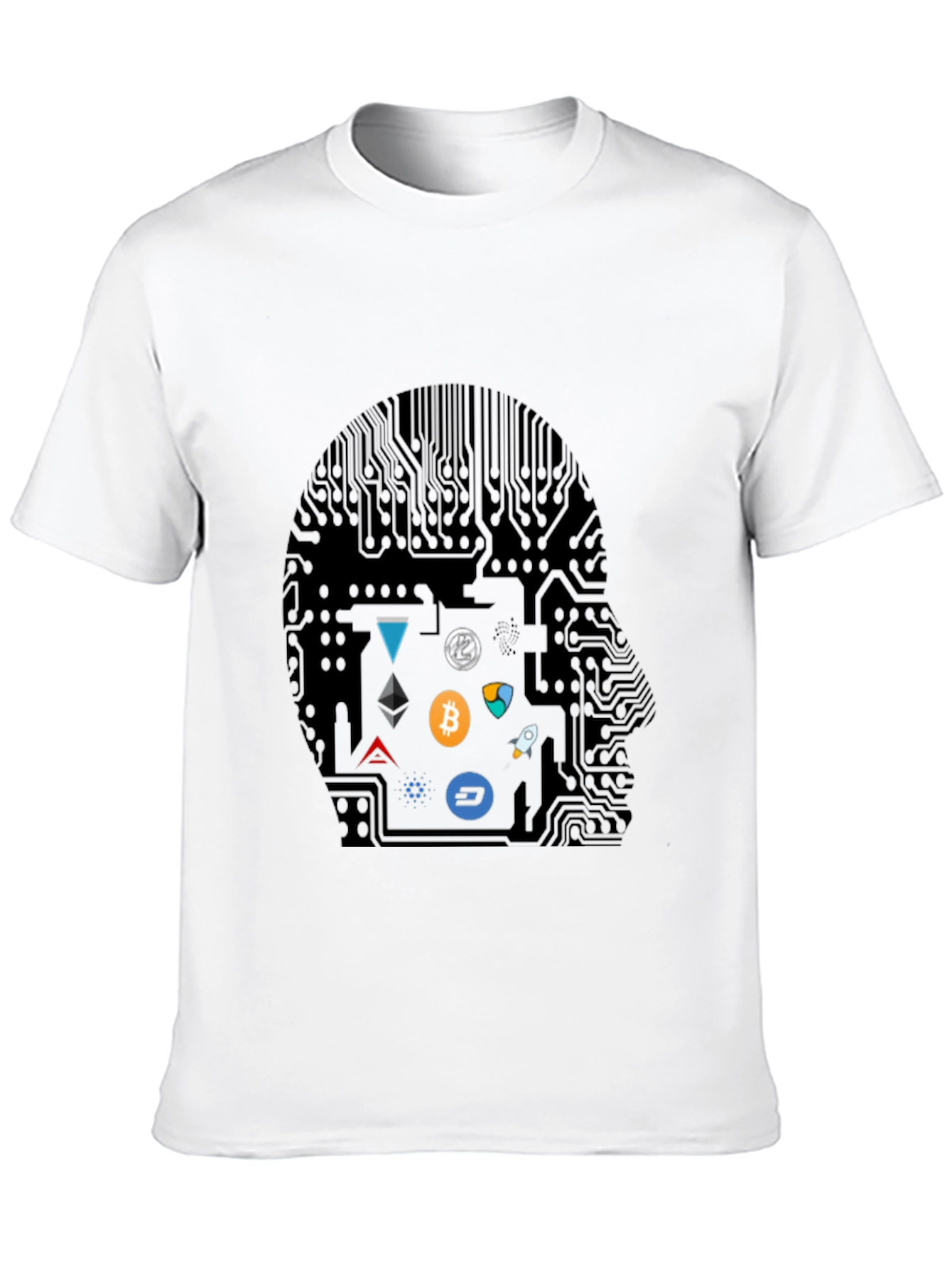 Crypto Mind T-Shirt - Blockchain Geek Tee