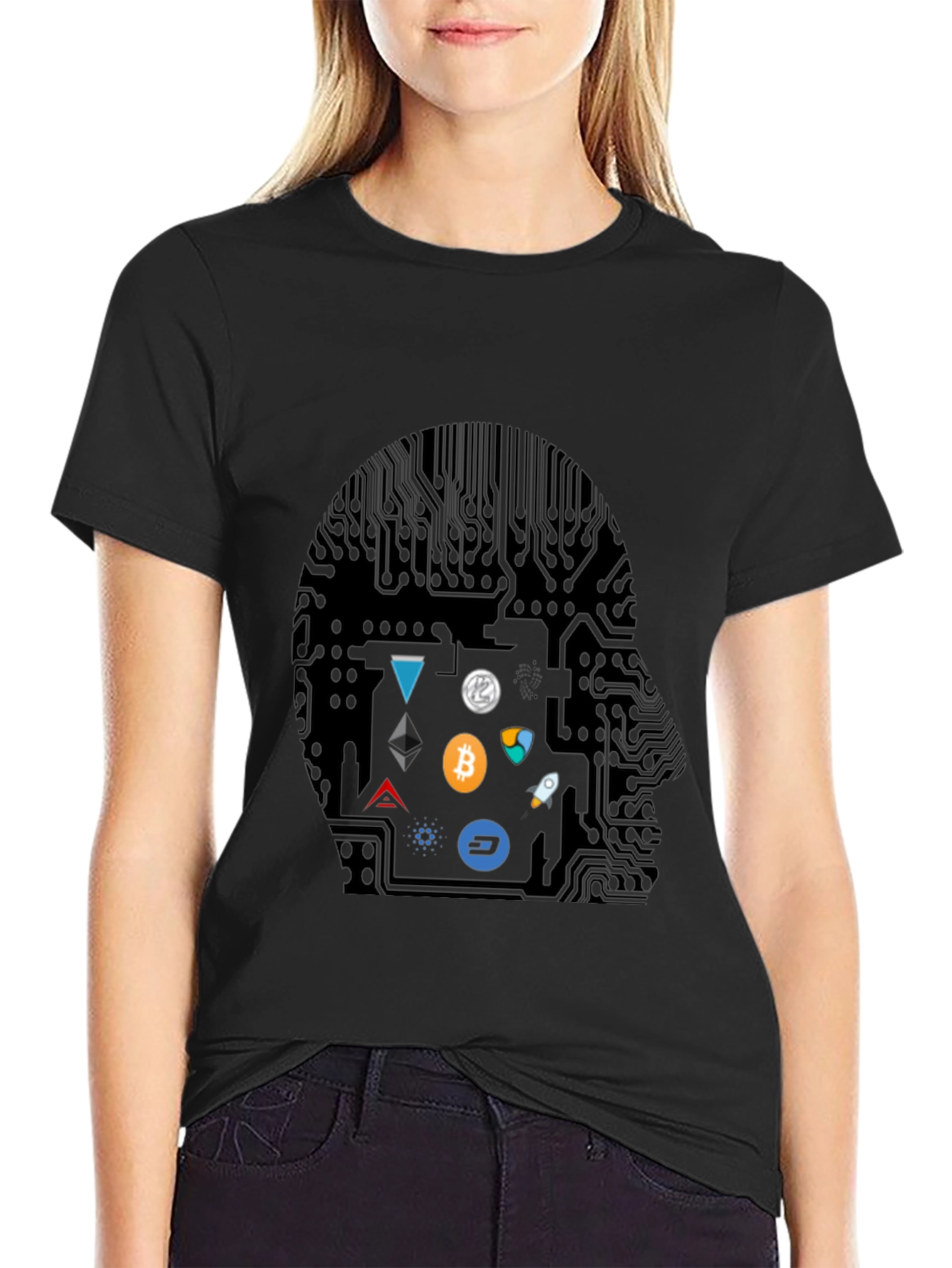 Crypto Mind T-Shirt - Blockchain Geek Tee