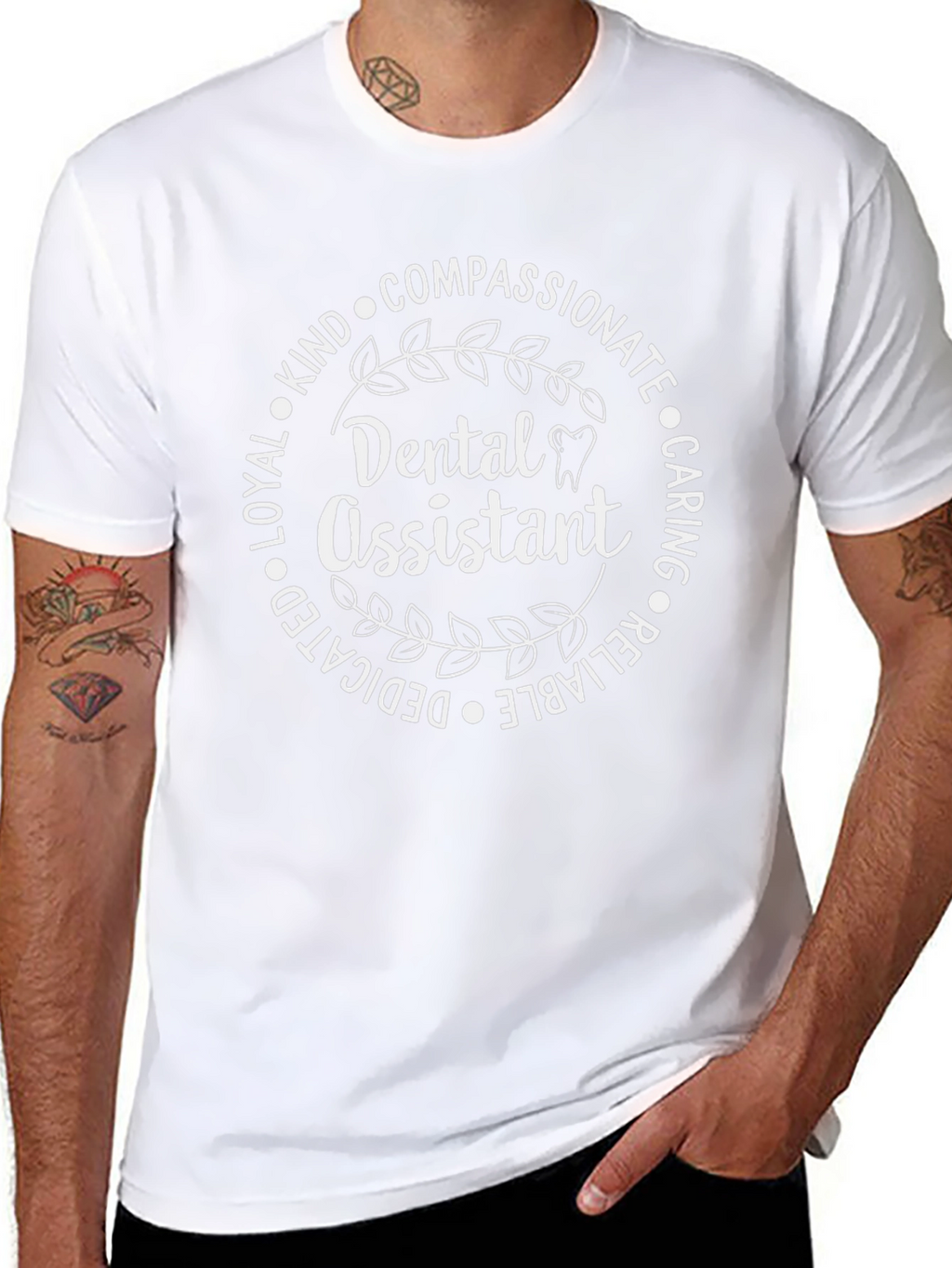 Dental Assistant T-Shirt Compassionate Caring Gift