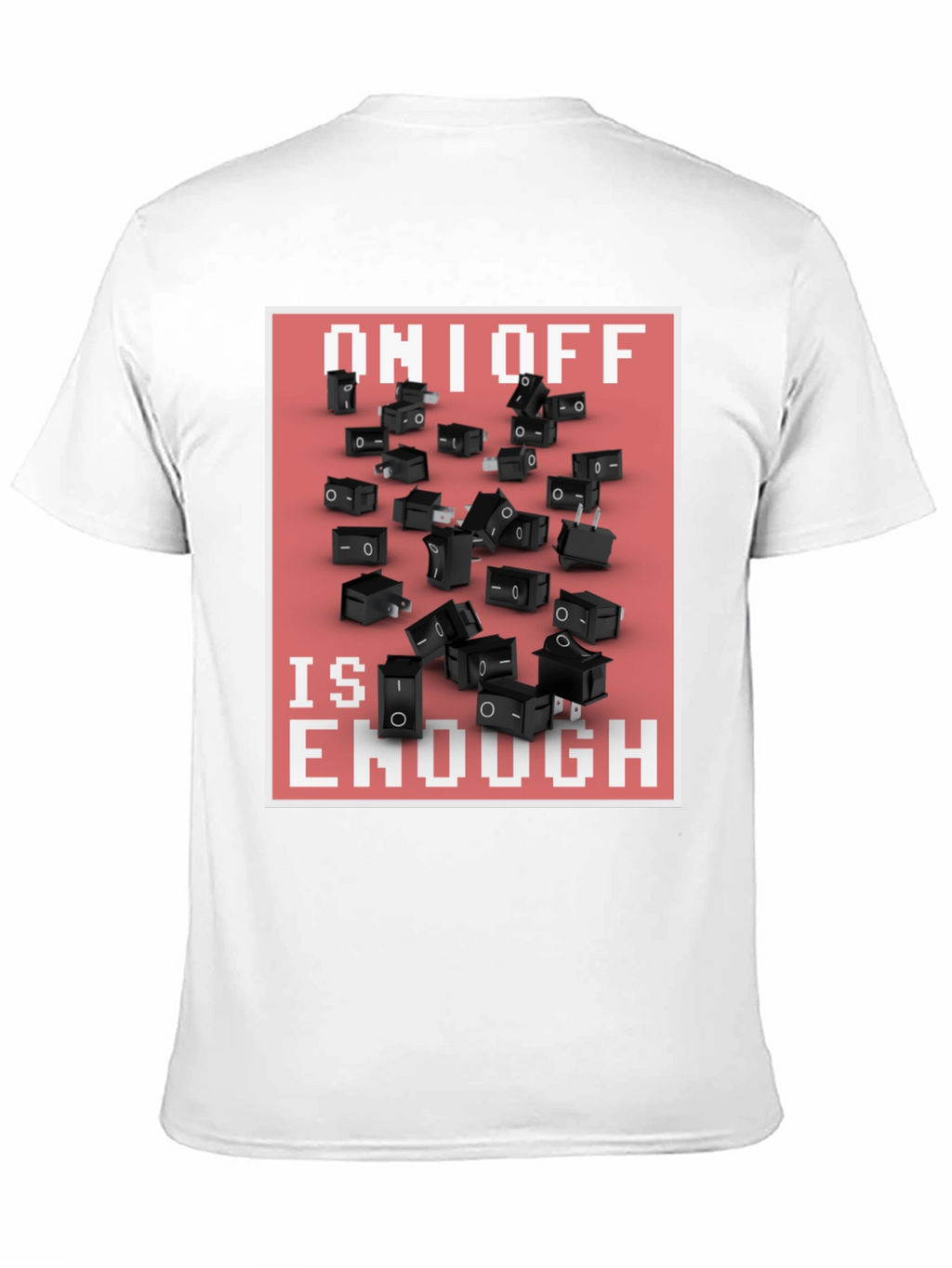 On/Off Switch T-Shirt - Black Graphic Tee