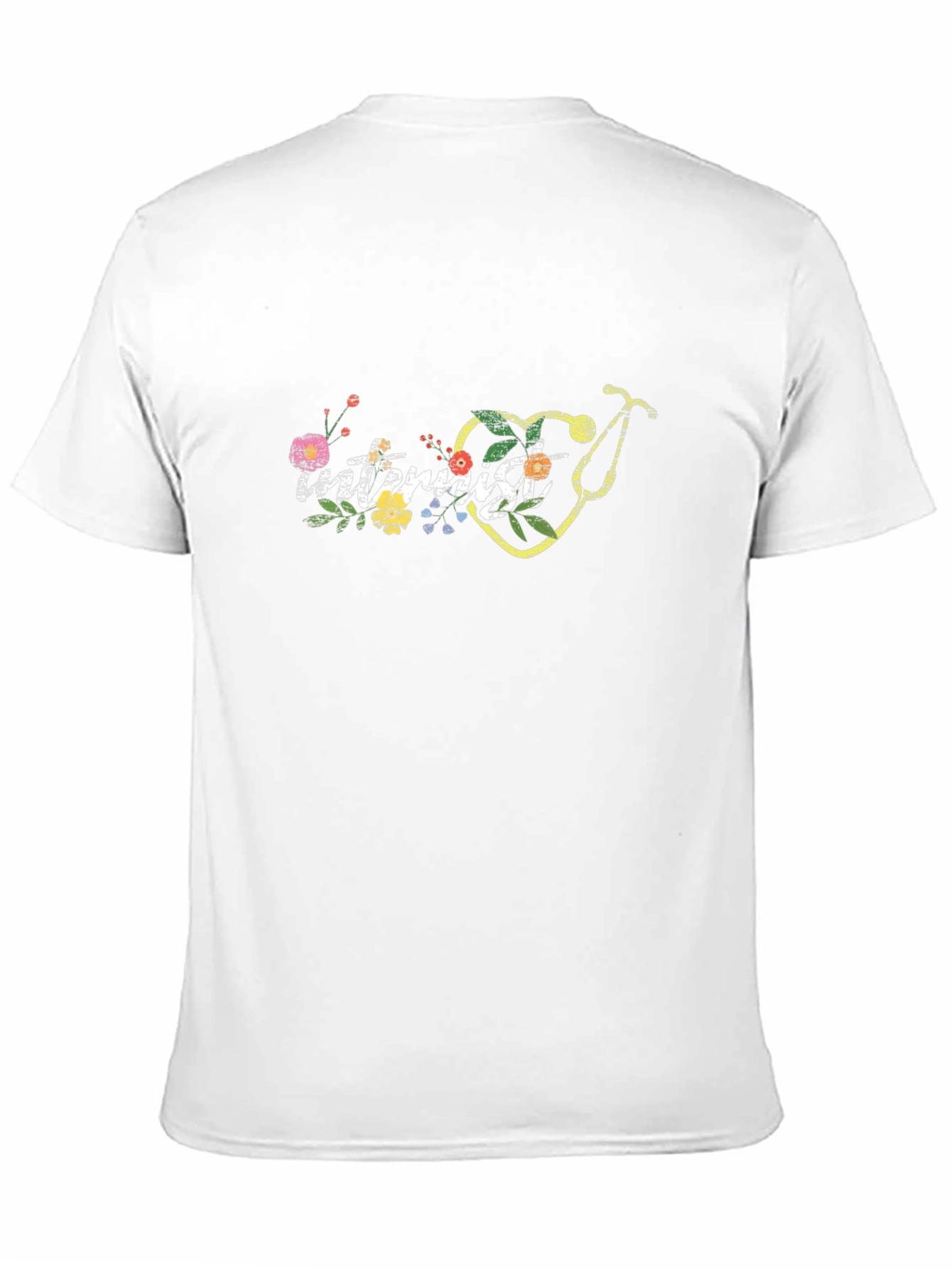 Internist Floral Stethoscope Tee - Medical Gift