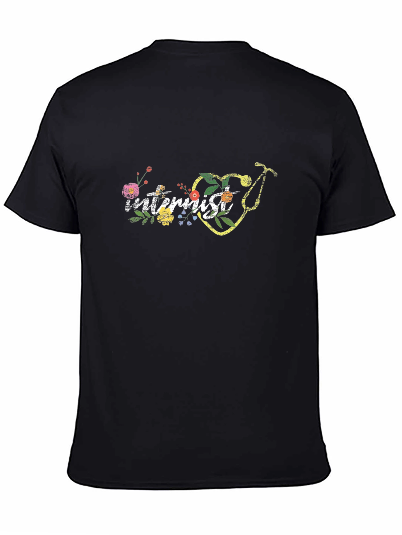 Internist Floral Stethoscope Tee - Medical Gift