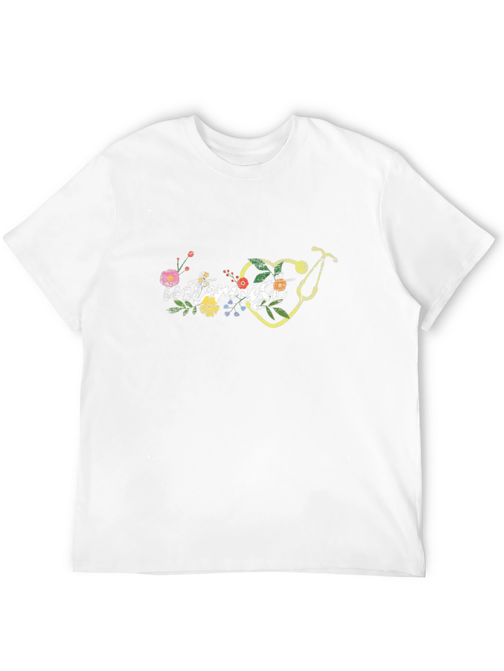 Internist Floral Stethoscope Tee - Medical Gift