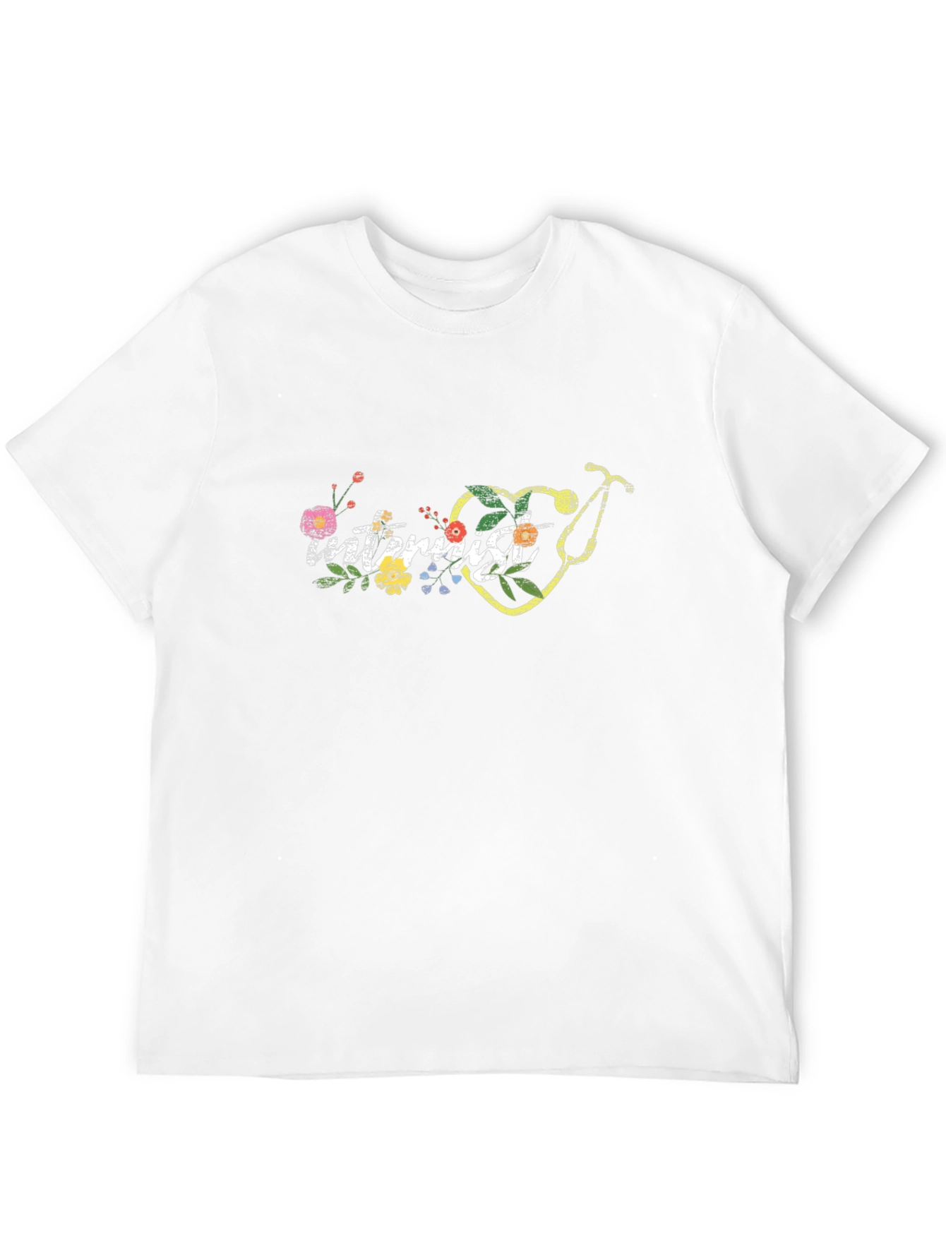 Internist Floral Stethoscope Tee - Medical Gift