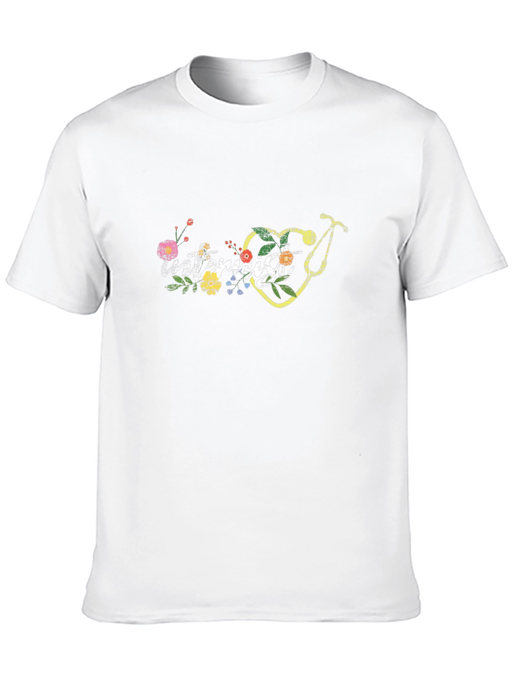 Internist Floral Stethoscope Tee - Medical Gift