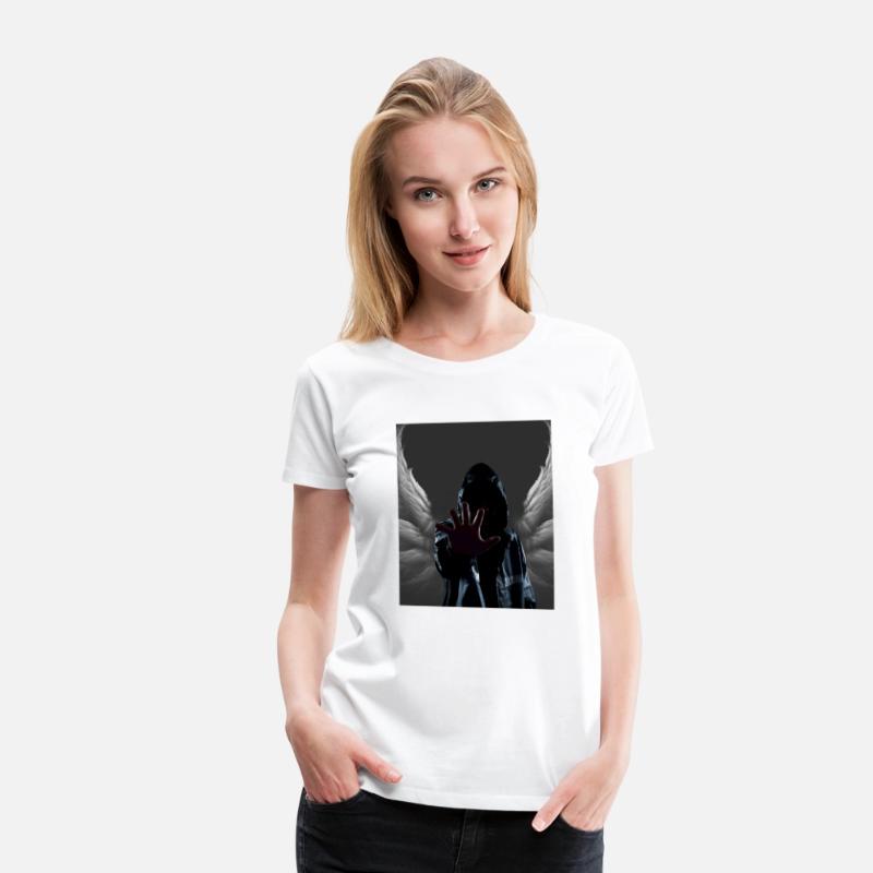 Shadowy Protector Dark Fantasy Stop Hooded Angel