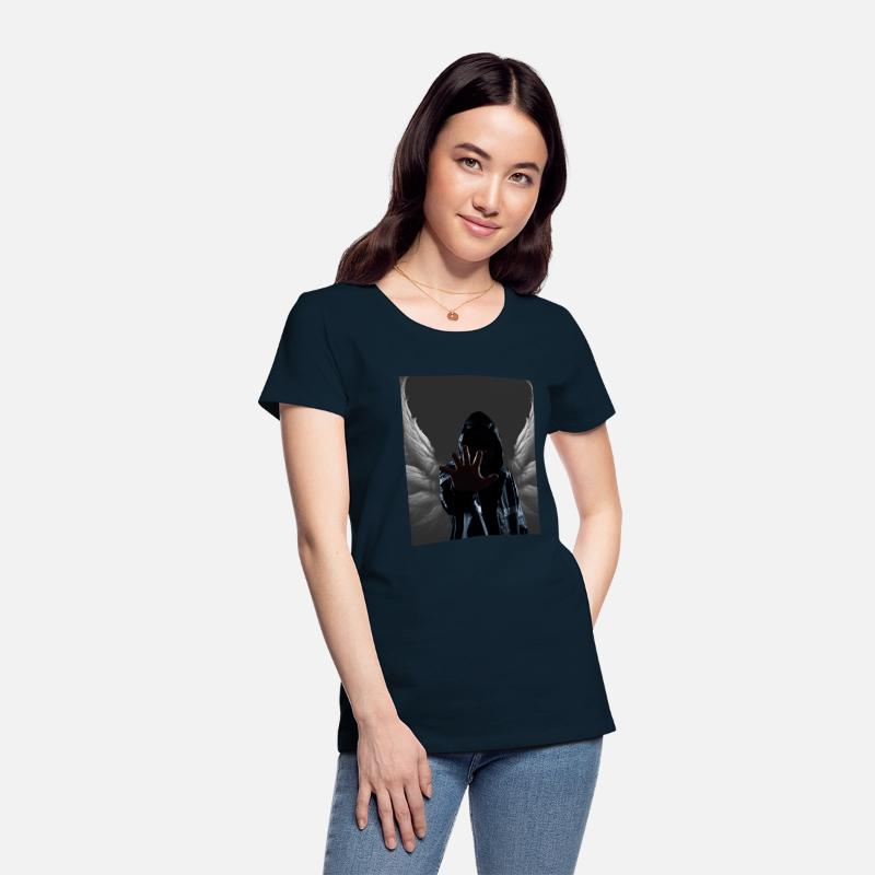 Shadowy Protector Dark Fantasy Stop Hooded Angel