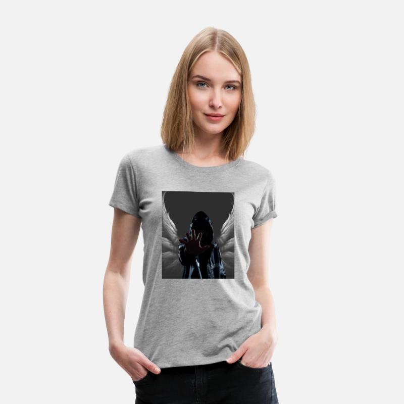 Shadowy Protector Dark Fantasy Stop Hooded Angel