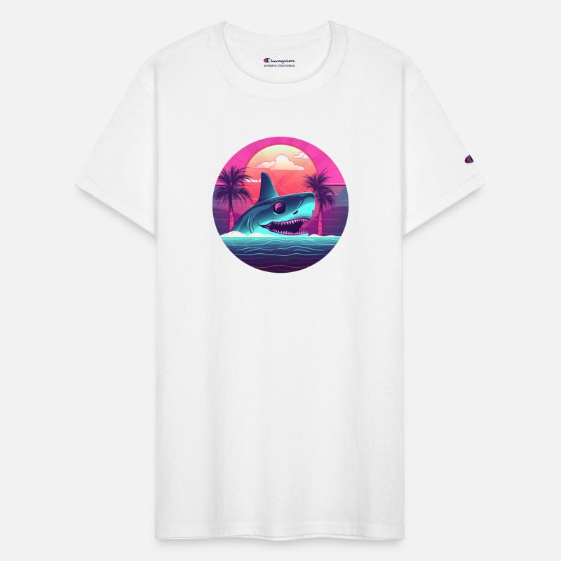 Shark Lovers Retro Style