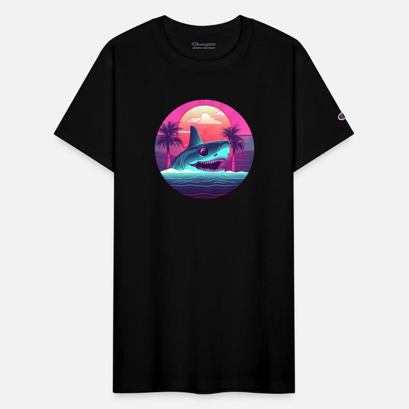 Shark Lovers Retro Style