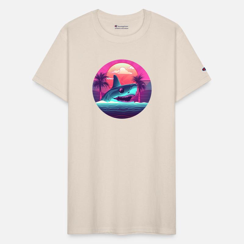 Shark Lovers Retro Style