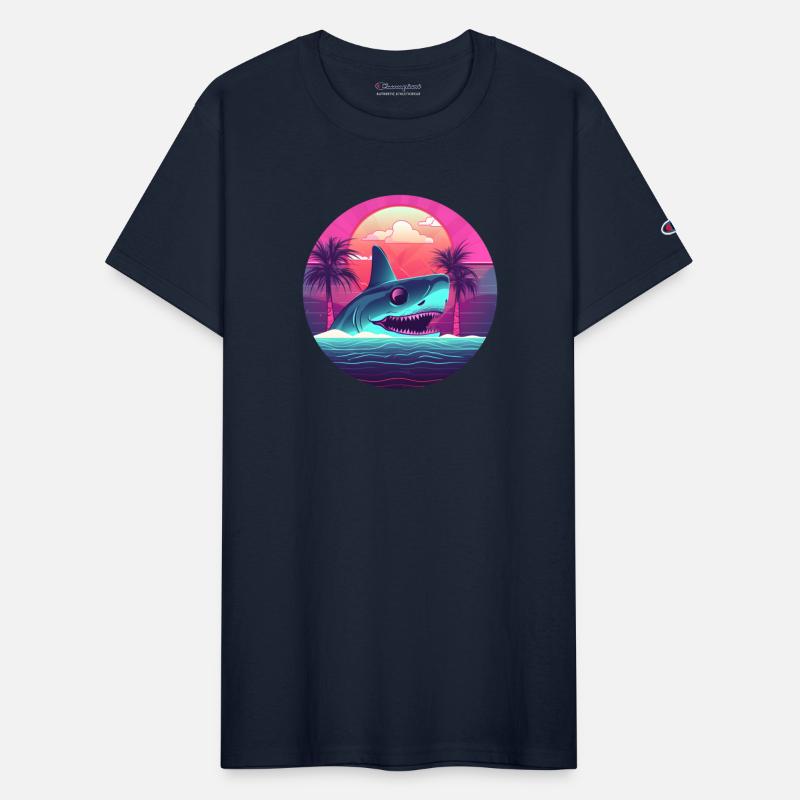 Shark Lovers Retro Style