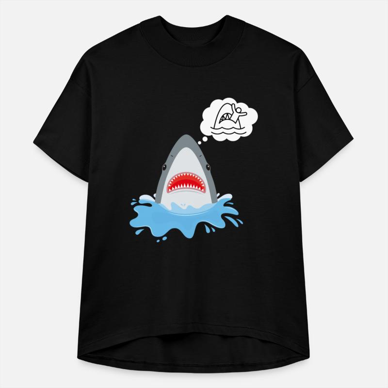 Shark Think Swallow Person Funny Local Animal Pet